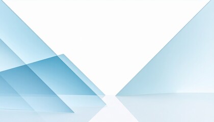 Fototapeta premium Clean Abstract Corporate Background with Semi-Transparent Geometric Shapes in Pale Blue