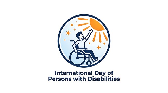 International day of persons with disabilities concept with person in wheelchair reaching for sun disability wheelchair inclusion