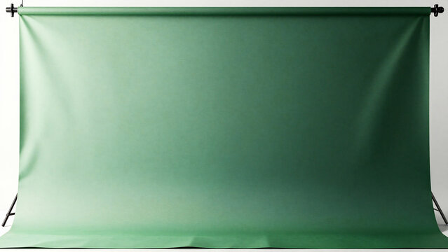 Professional Green Backdrop Screen on Studio Stand
