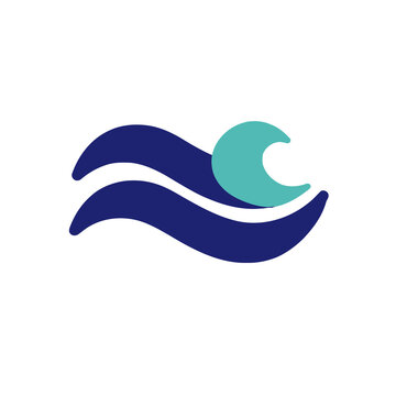 Abstract waves logo