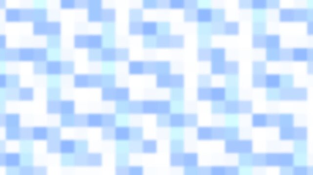 Abstract blue and white pixelated mosaic grid texture background pattern design