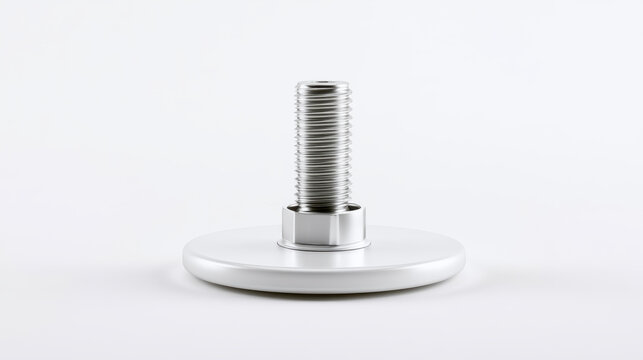 Metal adjustable leveling glide screw for furniture legs with threaded screw