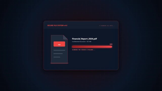 Digital Secure File Scanning and Verification System Interface