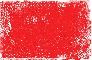 Naklejka na ściany i meble Glitch distorted grunge layer . Noise destroyed texture . Trendy defect error shapes . Overlay grunge texture . Distressed effect .Vector shapes with a halftone dots screen print texture. 