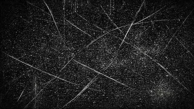 Vintage Grunge Dust Grain Texture and TV Static Noise Overlay Loop