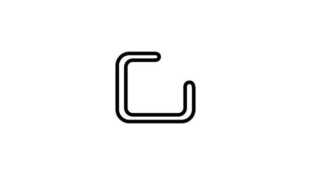 Animated Share Link & Social Media Arrow Icons &ndash; Web, Copy, Export & Digital Connection HUD. Motion graphics video with alpha channel 
