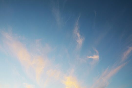 Summer blue sky cloud gradient light white background. Beauty clear cloudy in sunshine calm bright winter air bacground. Gloomy vivid cyan landscape in environment day horizon skyline view spring wind