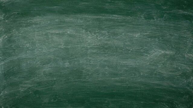 Empty Green Chalkboard with Subtle Chalk Marks and Scratches