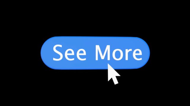 Red See More button on black creates a strong call to action for websites, apps, social content, online stores, tutorials, advertising, promotions, navigation, engagement and digital marketing videos.