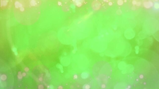 Bokeh light effects wash over a soft lime green surface providing an airy atmosphere for text layouts.