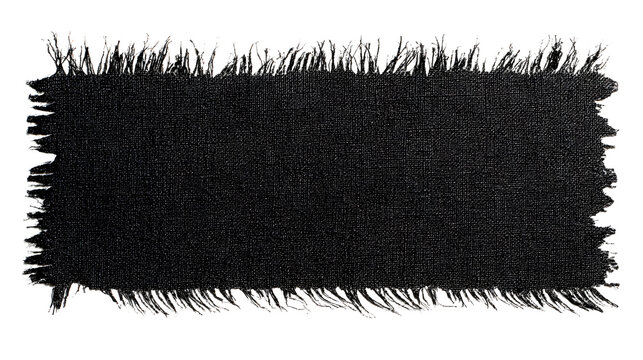 A piece of distressed black friction tape