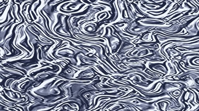 Silver metallic liquid chrome abstract fluid texture background and loopable video motion
