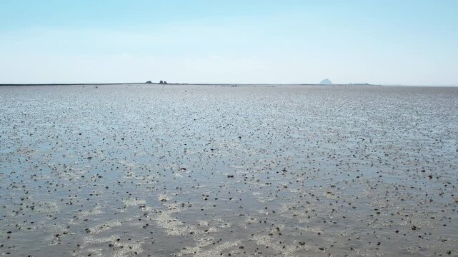 The vast, exposed mudflats of the West Sea at low tide_02