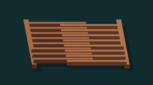 Interleaved sliding comb structure in petrol blue and copper, seamless loop