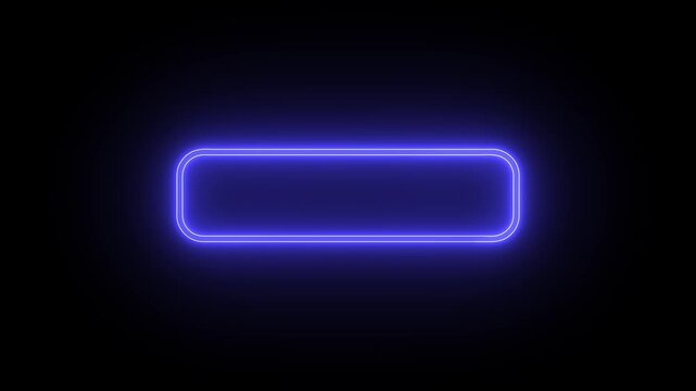 glowing neon button