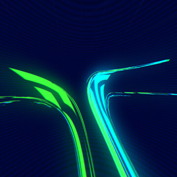 Glitch Dynamic Intro Logo Reveal Square