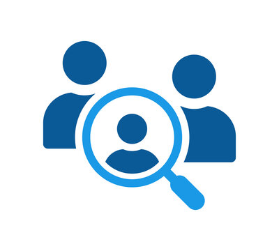 Employee Recruitment Search Management Icon