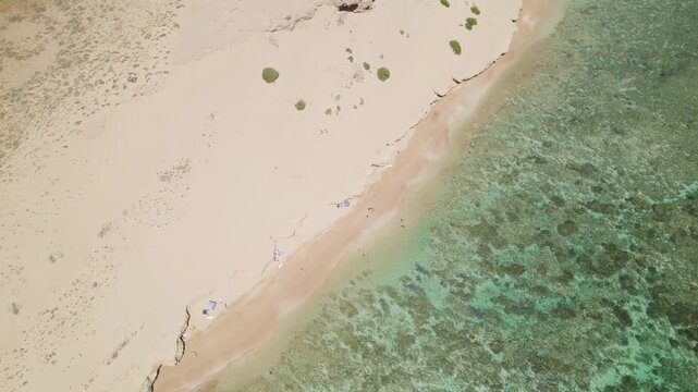 Tourists During Summer Holiday In Western Australia. Aerial