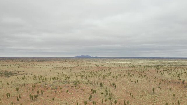 Outback Desert Near Kata Tjuta - Mount Olga In Northern Territory