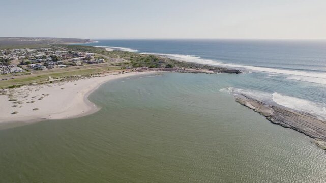Murchison River Mouth And Estuary Meeting The Indian Ocean At Kalbarri
