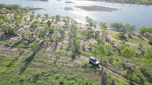 Four-wheel Drive Track Along Pentecost River In The Kimberley Region