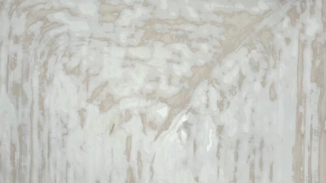 Salt Crust and Mineral Deposits at Industrial Salt Production Site