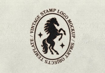 Vintage Print Stamp Effect For Poster And Social Media Design