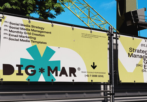 Hoarding Banner Mockup