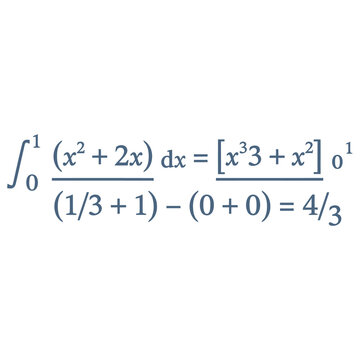 Calculated mathematical integral calculus formula