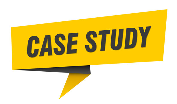 case study banner. case study&nbsp;speech bubble, label, sticker, sign template