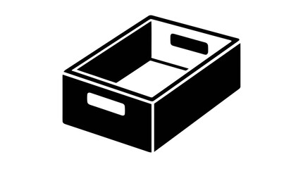 Fototapeta premium Vector illustration of storage box vector design on a transparent background