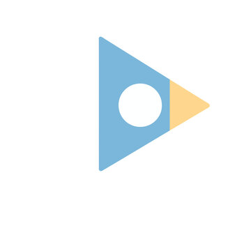 Play button icon with circle