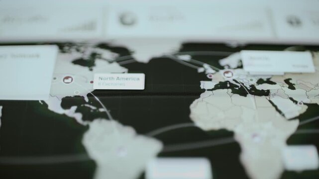 Factory network map identifies six North American sites