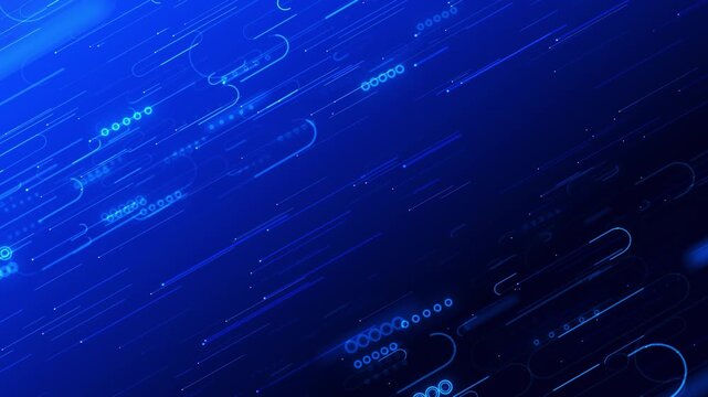 Diagonal blue light trails sleek futuristic motion background for data, telecom innovation content. for broadcast design, software videos, digital presentations fast-paced modern technology edits.