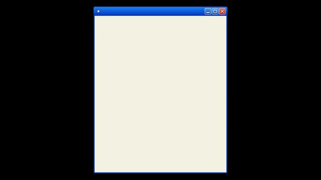 Minimalist Digital Interface Window with Blank Beige Content Area.