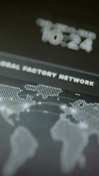 Global factory map sits below 10:24 clock