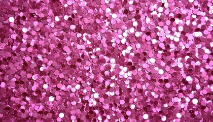 Fototapeta premium Vibrant Magenta and Hot Pink Sparkling Sequin Pattern Featuring Shimmering Round Disco Ball Texture