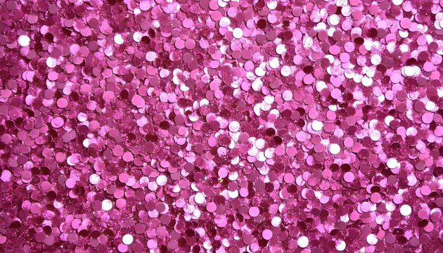 Vibrant Magenta and Hot Pink Sparkling Sequin Pattern Featuring Shimmering Round Disco Ball Texture