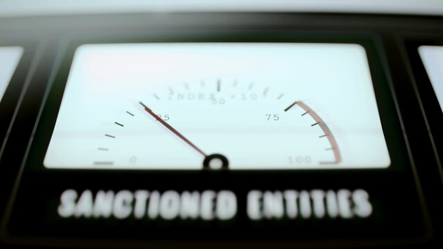 Sanctioned entities heading above circular gauge