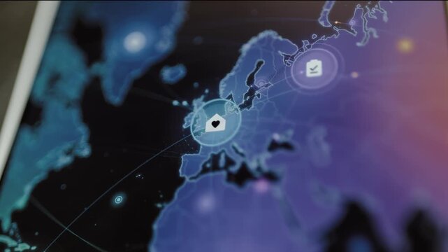 Touch selection opens regional care data tooltip