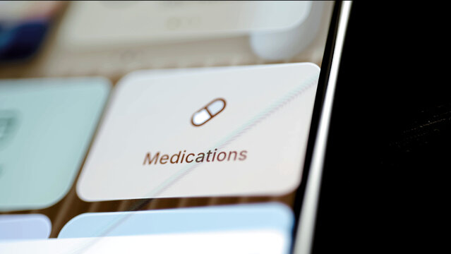Medications shortcut with capsule icon