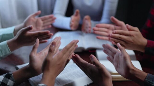 Joyful Youth Choir Singing Praise and Worship Song Together Inside Church