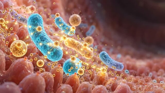 balanced microbiome signaling, gut microbiome, beneficial bacteria, digestive health, microbiology, probiotics