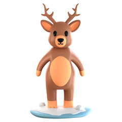 reindeer with christmas hat © kun