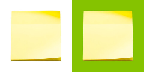 Yellow square sticky note memo pad paper sheet for message reminders transparent png © Habib