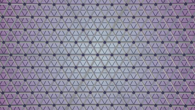 Abstract geometric triangle pattern background animation with kaleidoscope motion loop