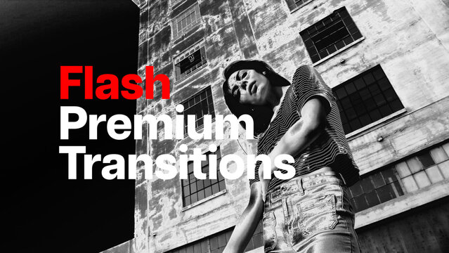 Premium Transitions Flash 12 Variations &ndash; Dynamic Flash Transitions, Bright Light Wipes, Camera Flashes and High Energy Effects for Professional Video Editing and Motion Graphics