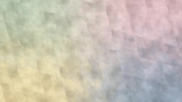 Abstract pastel geometric background with shifting gradient texture seamless loop