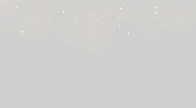 Scattered soft golden light orbs creating a subtle glowing effect on a dark black background on transparent background