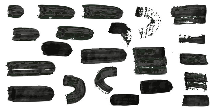  Textured vector arc element, distressed paint curved border, artistic ink arch trace,Set of grunge black curved brushstroke lines. rough hand-drawn swash and dark template for graphic layout